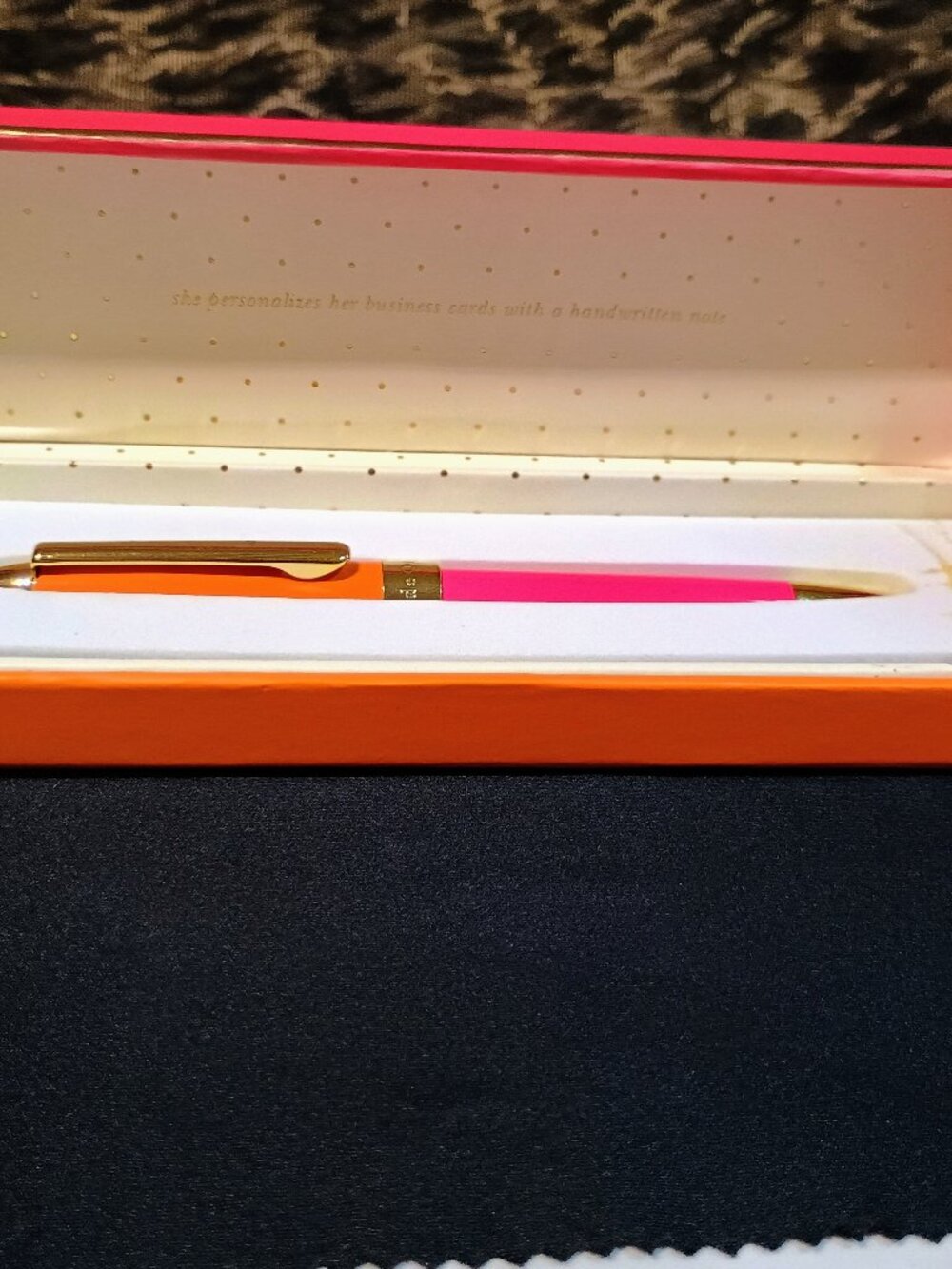 Kate Spade Pink and Orange Ink Pen SKU # 133740